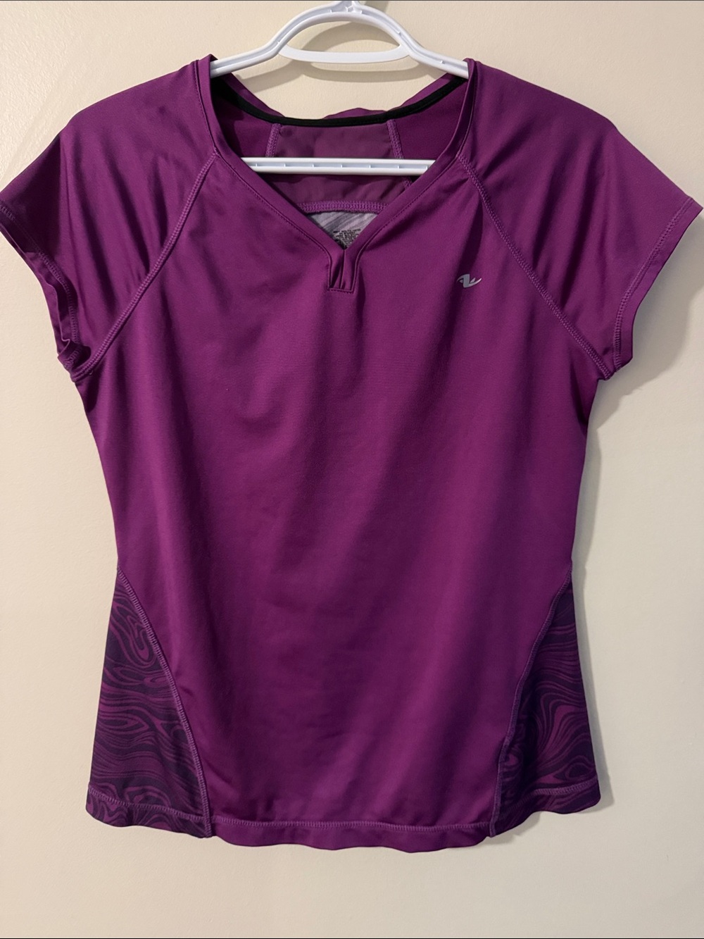 Athletic Works Purple Short Sleeve Active Tee